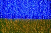 Гирлянда Curtain DELUX  1,5x1м (Штора) 288LED желто-синяя