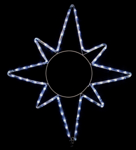 Гирлянда MOTIF Star DELUX 65*75см (Мотив Звезда) LED белый
