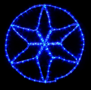 Гирлянда MOTIF Star DELUX 60см  (Мотив Звезда) LED синий