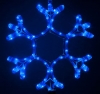 Гирлянда MOTIF Snowflake DELUX 40см  (Мотив Снежинка) LED синий
