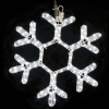 Гирлянда MOTIF Snowflake DELUX 55см  (Мотив Снежинка) LED белый
